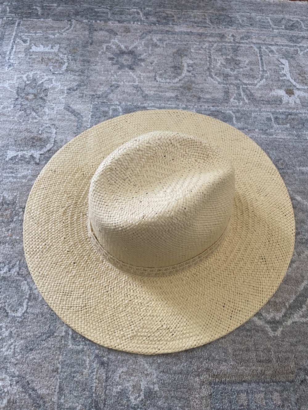 GIGI PIP Natural Straw Sun Hat with Tan Trim